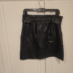 Forever 21 Black Bubble Mini Skirt
